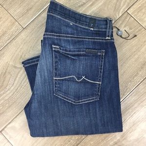 7Fam bootcut dark wash jeans